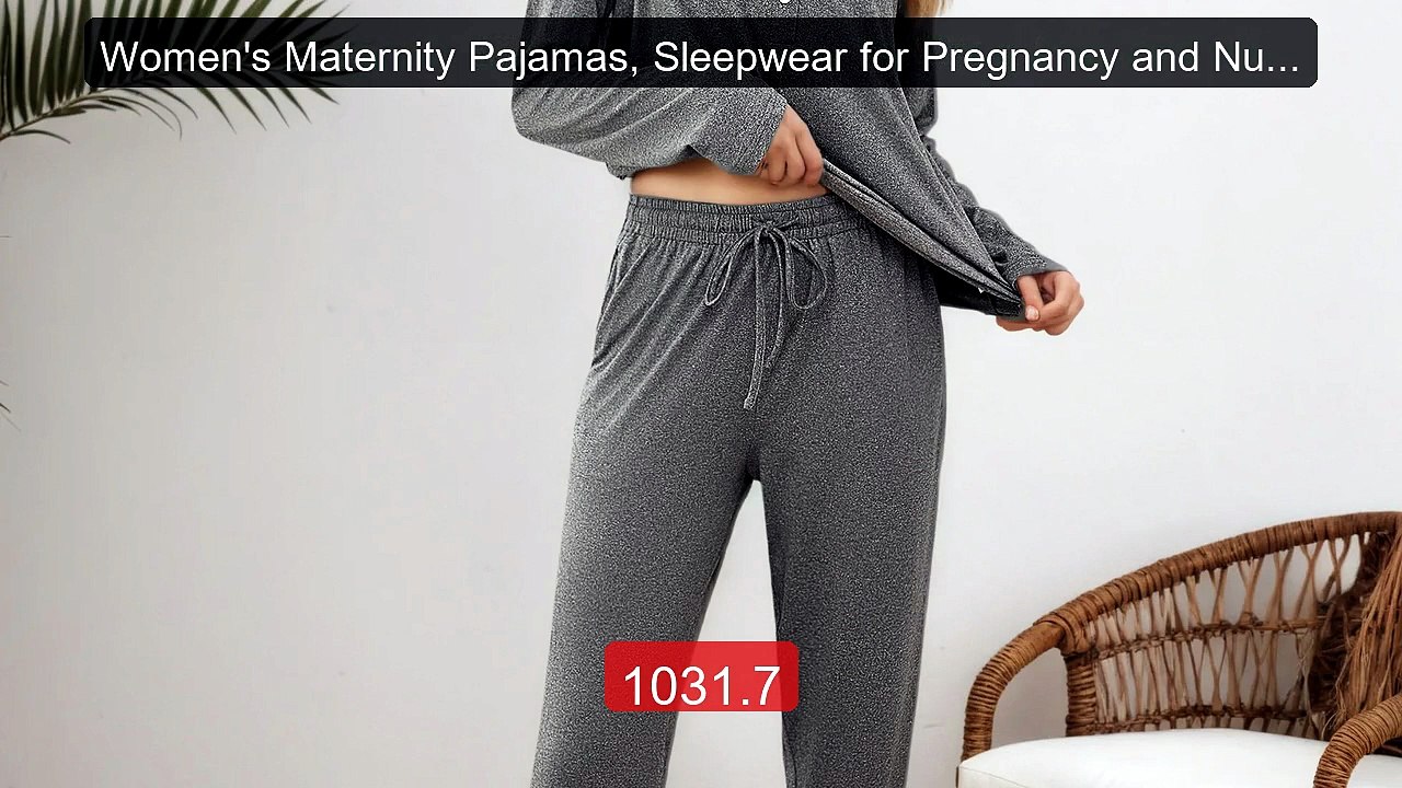 Women's Maternity Pajamas, Sleepwear for Pregnancy and Nursing... -- Best Buy 2026 | Great Quality!