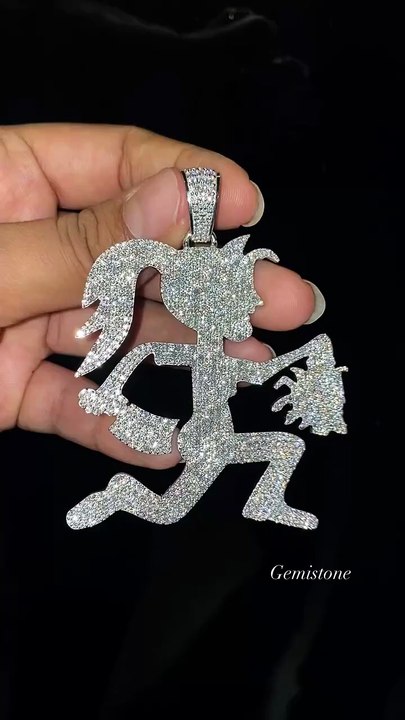 Hatchet Girl ICP Iced Out Moissanite Pendant. 💎🔥