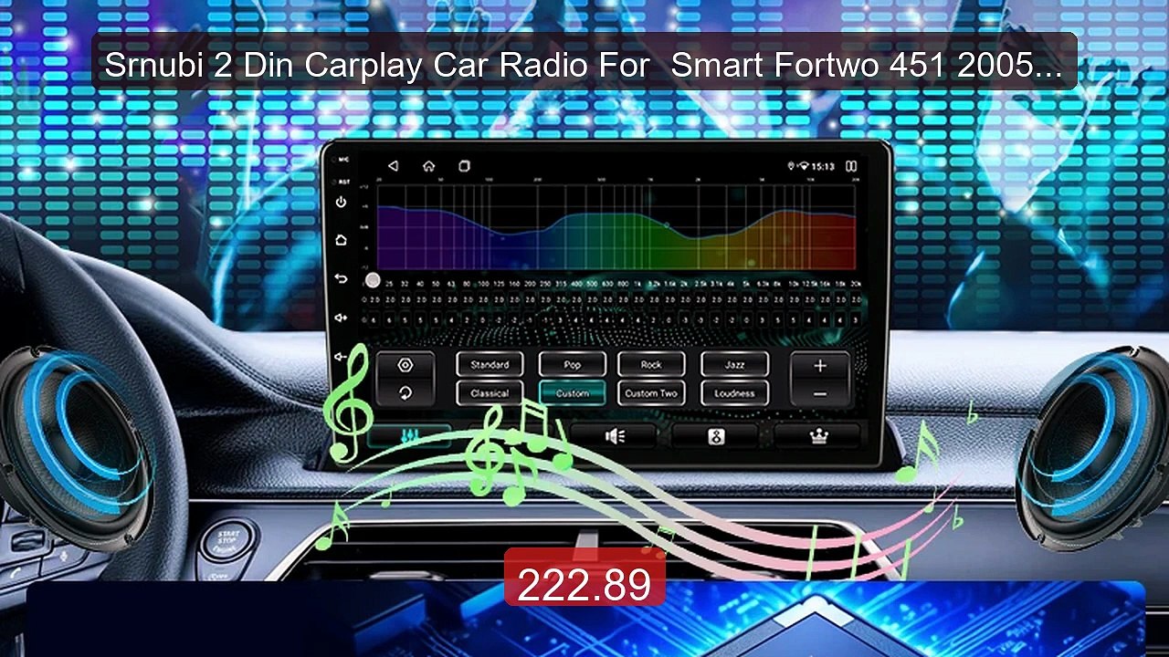 Srnubi 2 Din Carplay Car Radio For  Smart Fortwo 451 2005-2010 Andr... -- Top Rated 2026 | Buy Now!