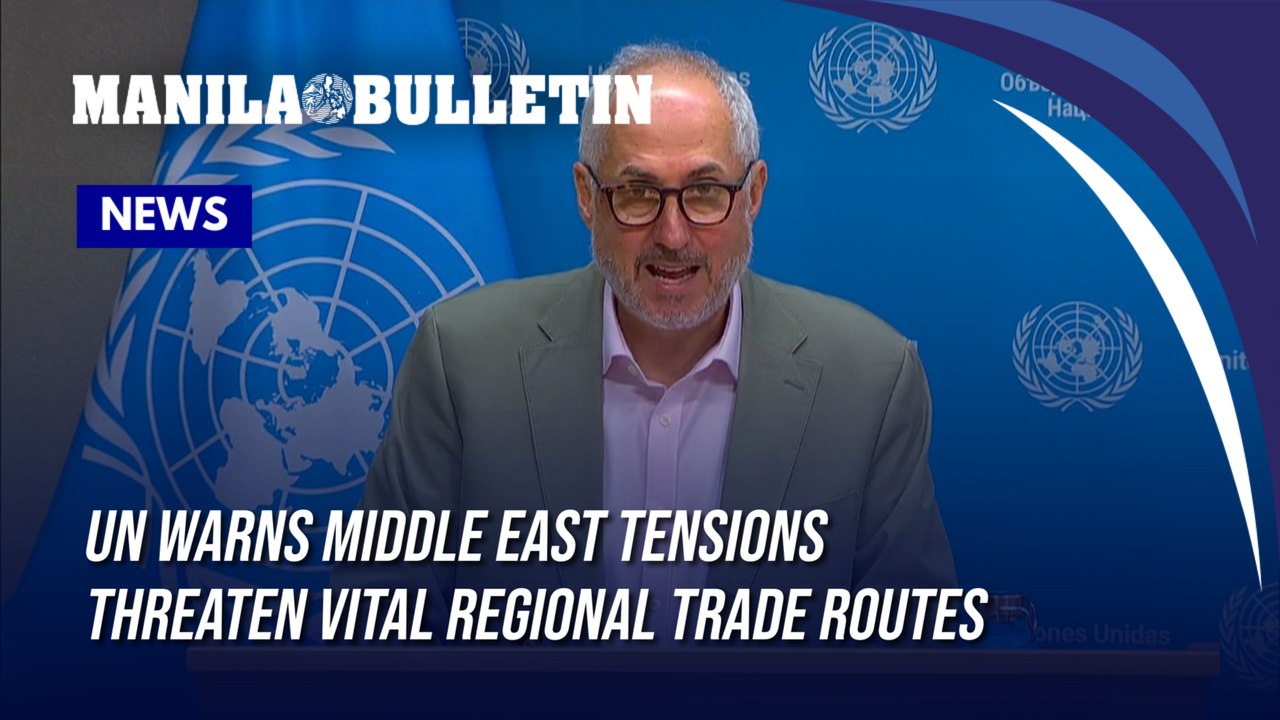 UN warns Middle East tensions threaten vital regional trade routes