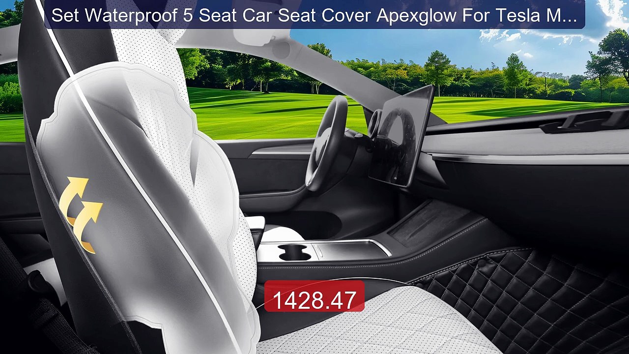 Set Waterproof 5 Seat Car Seat Cover Apexglow For Tesla Model Y/Mo... -- Best Deal 2026 | Shop Now!