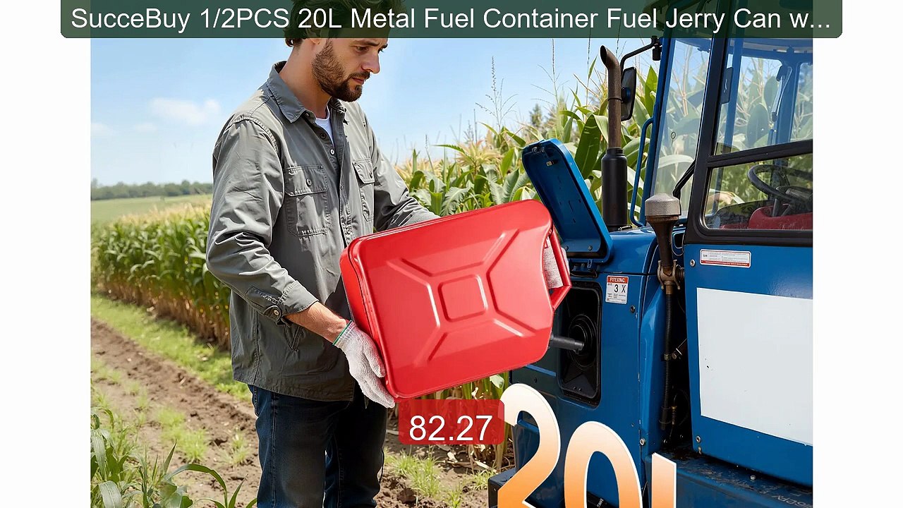 SucceBuy 1/2PCS 20L Metal Fuel Container Fuel Jerry Can with Spout... -- Best Deal 2026 | Shop Now!