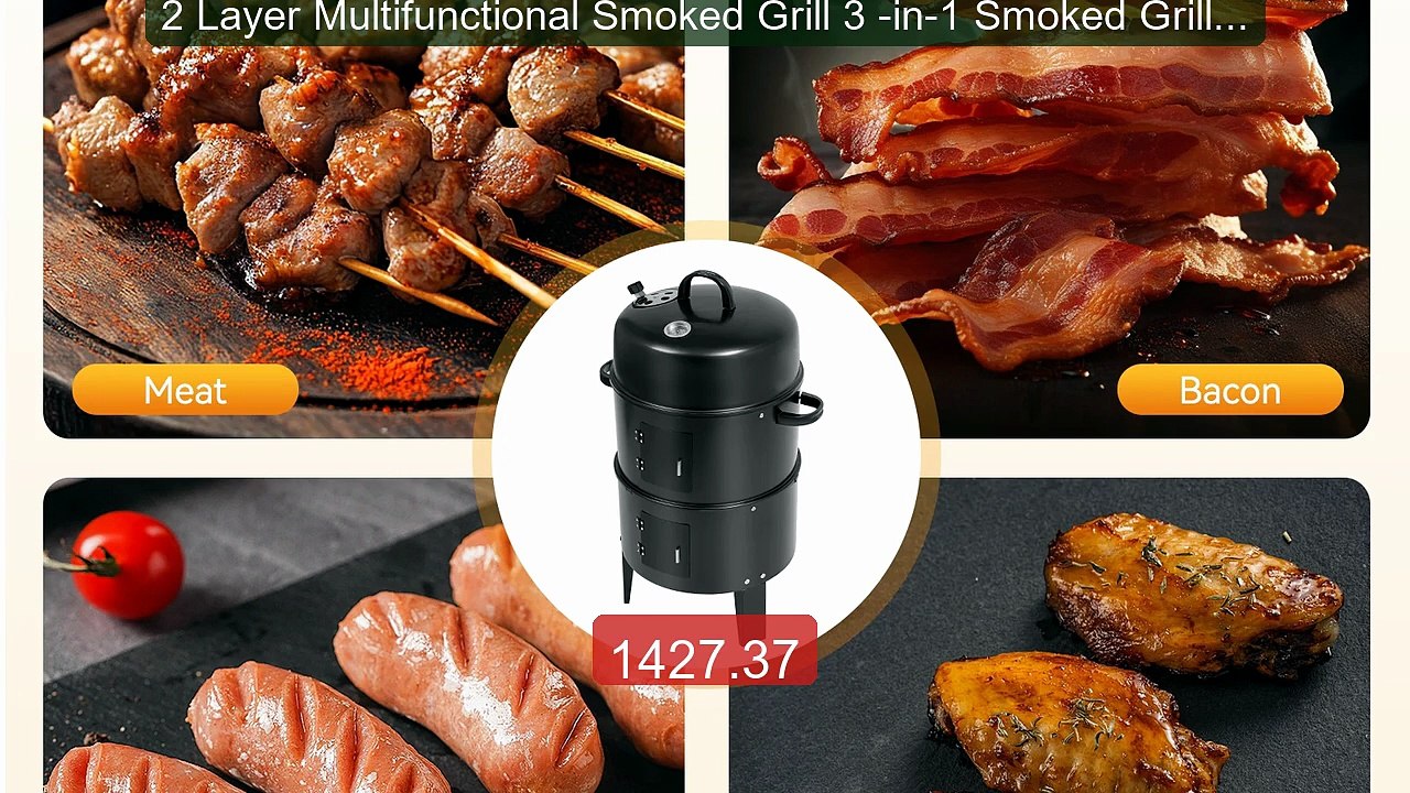 2 Layer Multifunctional Smoked Grill 3 -in-1 Smoked Grill Out... -- Amazing Value 2026 | Must Have!
