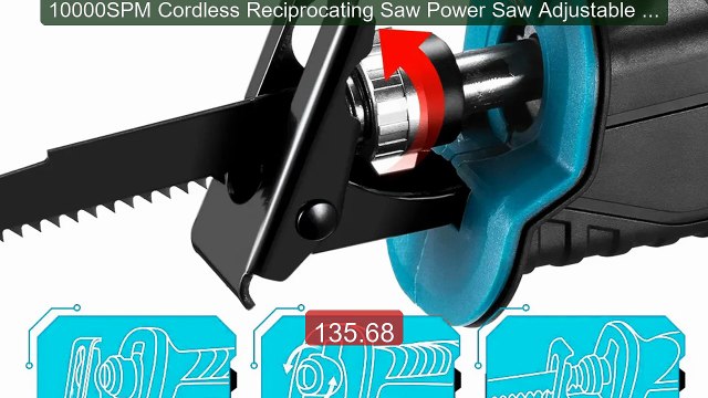 10000SPM Cordless Reciprocating Saw Power Saw Adjustable Speed for ... Top Rated 2026 | Buy Now!