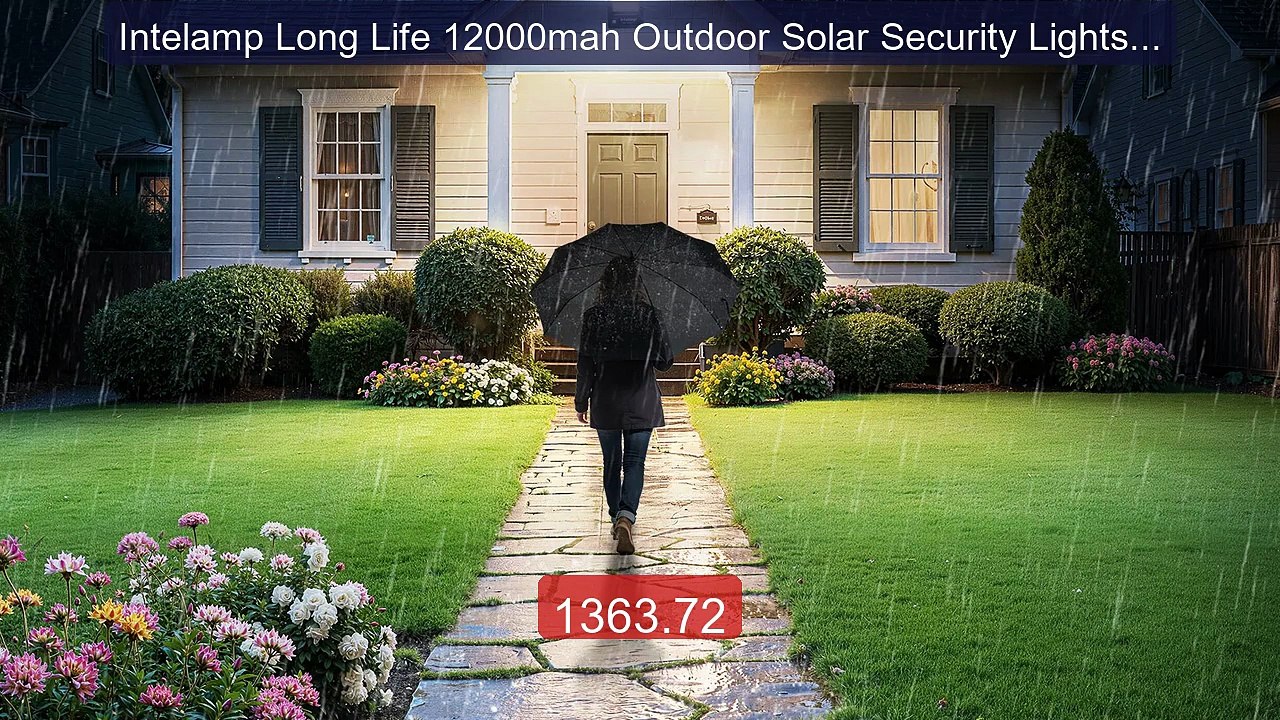Intelamp Long Life 12000mah Outdoor Solar Security Lights With Supe... -- Top Rated 2026 | Buy Now!