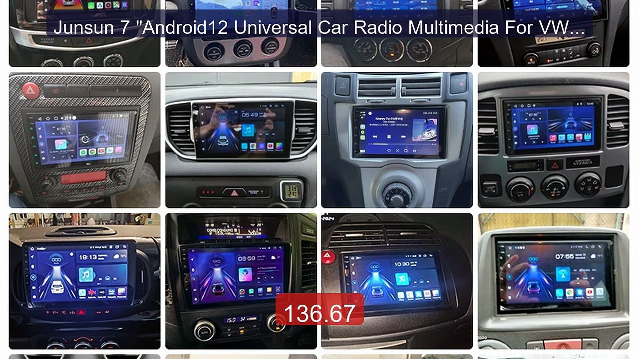 Junsun 7 "Android12 Universal Car Radio Multimedia For VW Fiat Rena... -- Top Rated 2026 | Buy Now!