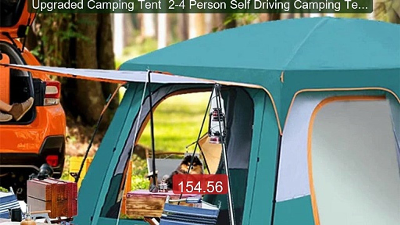 Upgraded Camping Tent  2-4 Person Self Driving Camping Tent Rain P... -- Best Deal 2026 | Shop Now!