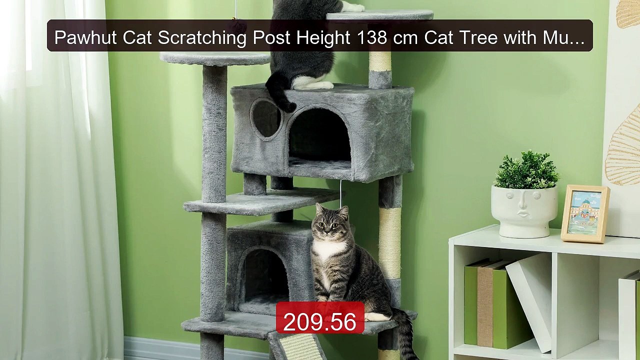 Pawhut Cat Scratching Post Height 138 cm Cat Tree with Multiple Lev... -- Top Rated 2026 | Buy Now!