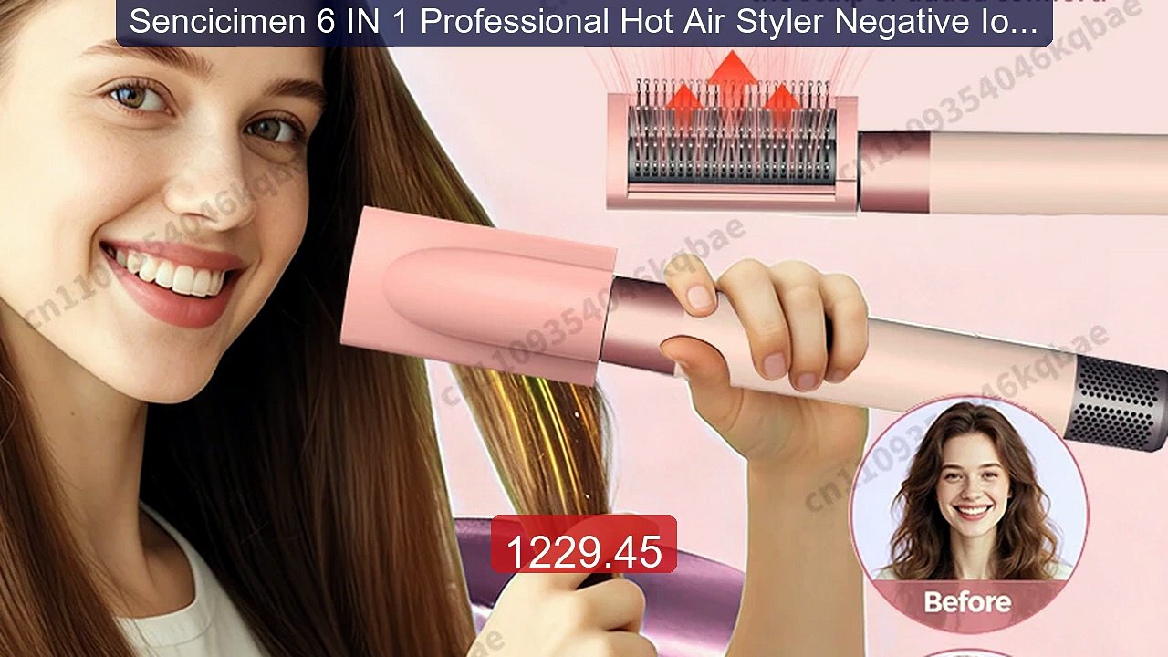 Sencicimen 6 IN 1 Professional Hot Air Styler Negative Ion Hai... -- Best Buy 2026 | Great Quality!