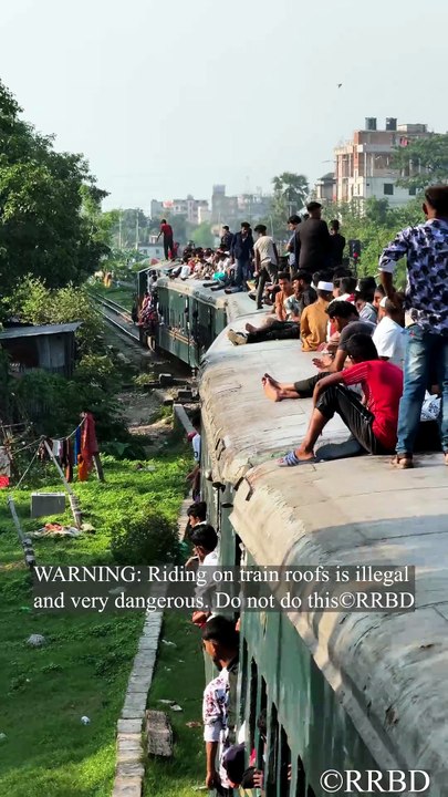 Roof riding is NOT cool, it’s dangerous! 🚫🚂