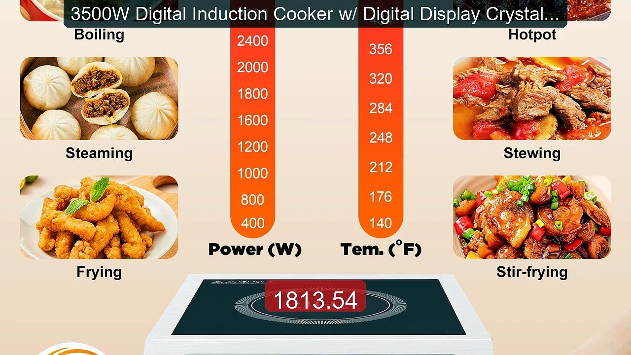 3500W Digital Induction Cooker w/ Digital Display Crystal P... -- Top Pick 2026 | Unbeatable Price!