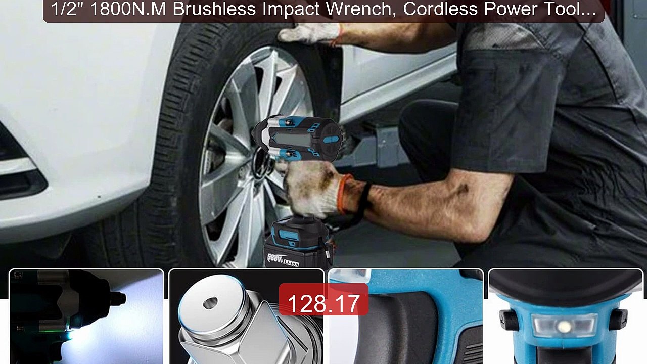 1/2" 1800N.M Brushless Impact Wrench, Cordless Power Tool Compatib... -- Best Deal 2026 | Shop Now!