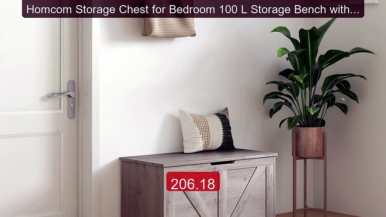 Homcom Storage Chest for Bedroom 100 L Storage Bench with Lid Safe... -- Best Deal 2026 | Shop Now!