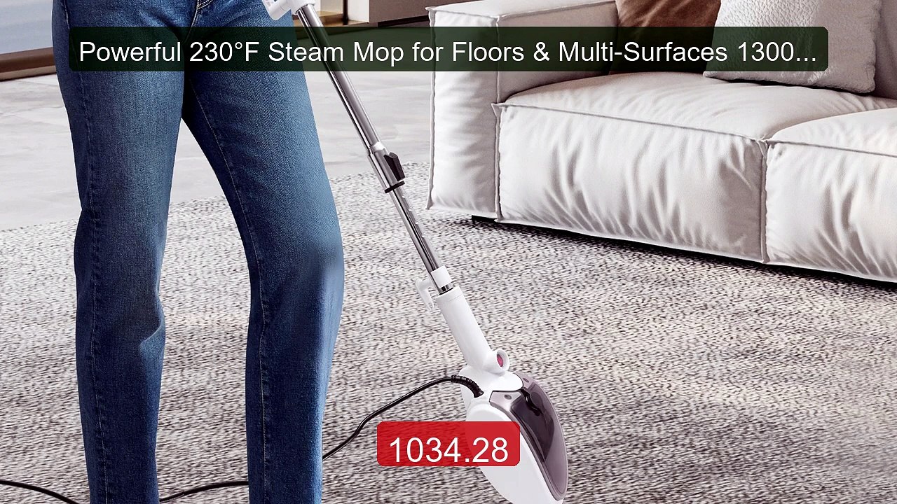 Powerful 230°F Steam Mop for Floors & Multi-Surfaces 1300W ... -- Top Pick 2026 | Unbeatable Price!