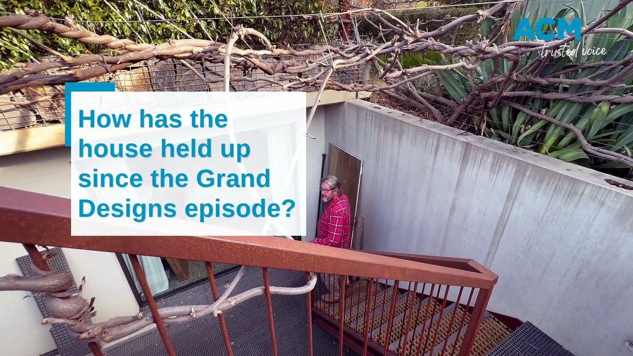 Peter Bullen takes the Canberra Times on a tour of his underground home