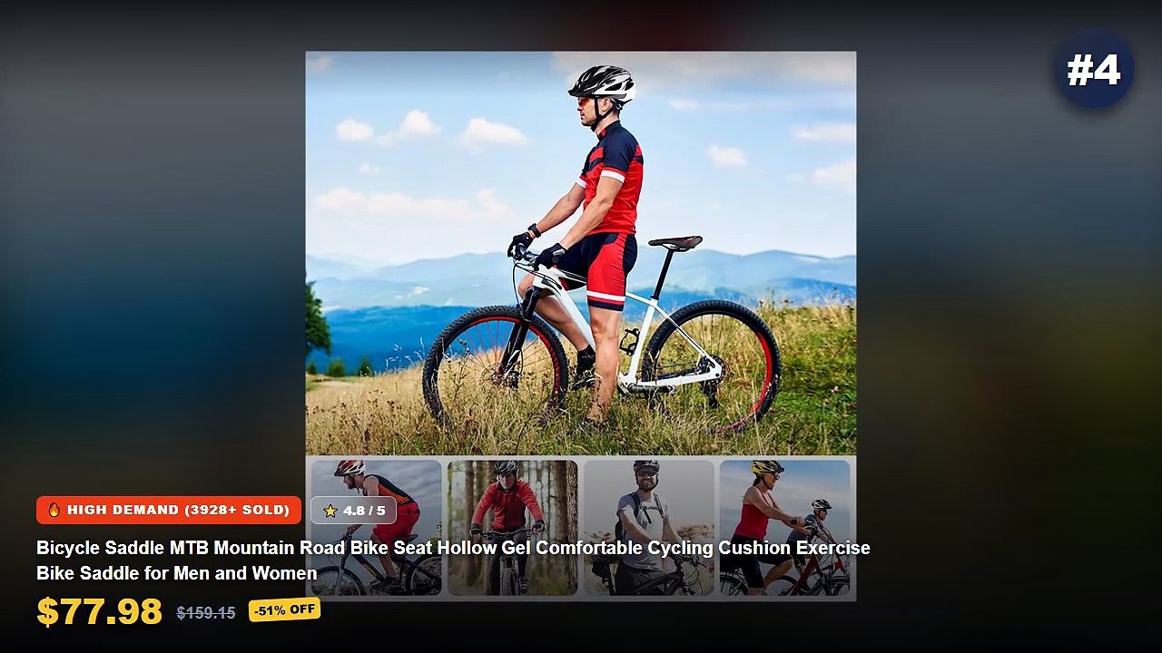 Best Seat Cushion For Men on AliExpress | Review - ROCKBROS Silicone Bicycle Saddle Hollow Breathable MTB Bike Seat Cush...