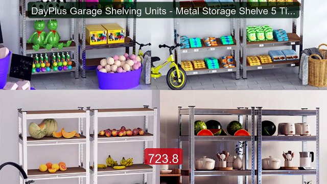 DayPlus Garage Shelving Units - Metal Storage Shelve 5 Tier Ad... Hot Deal 2026 | Limited Offer!