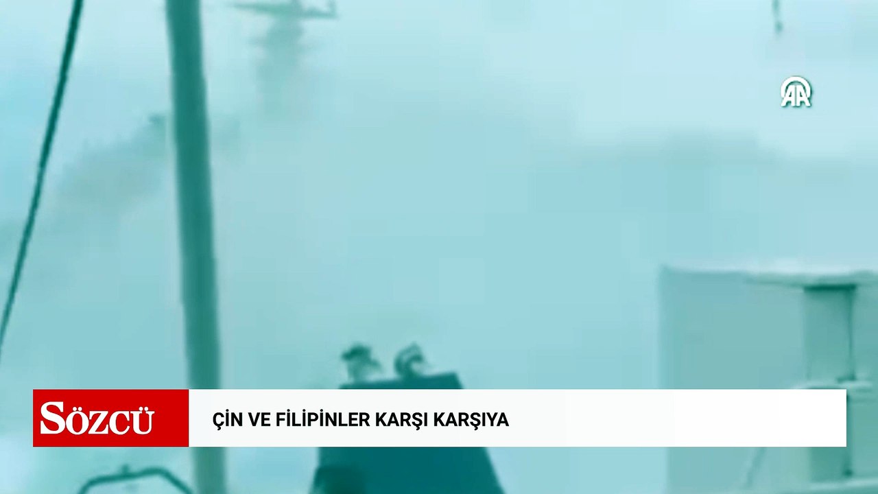 Çin Sahil Güvenliği, Filipinler gemisine tazyikli suyla müdahalede bulundu