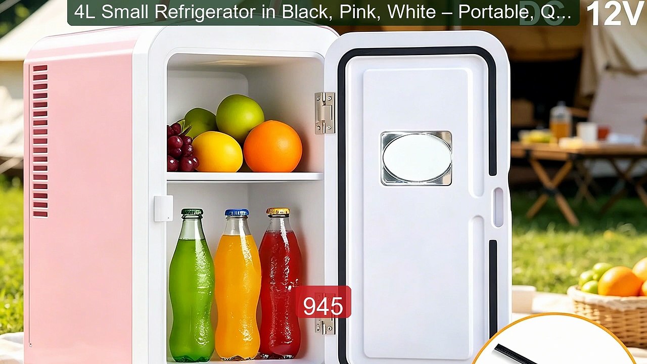 4L Small Refrigerator in Black, Pink, White – Portable, Qui... -- Top Pick 2026 | Unbeatable Price!