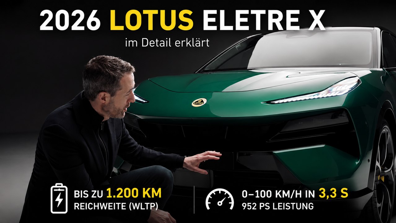 2026 Lotus Eletre X: 900-V-Technik, 3,3 s auf 100 km/h