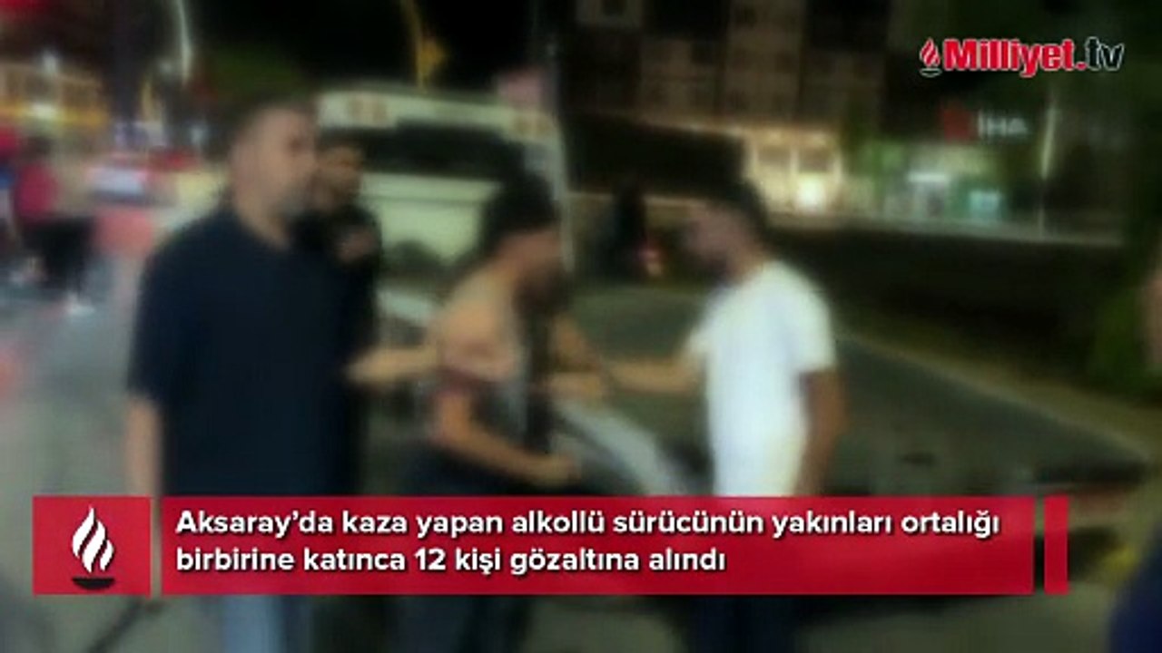 Alkollü sürücü kaza yaptı, ortalık karıştı! Polisle arbede sonrası 12 gözaltı