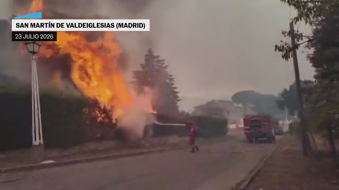 Las imágenes de los incendios en El Tiemblo y San Martín de Valdeiglesias