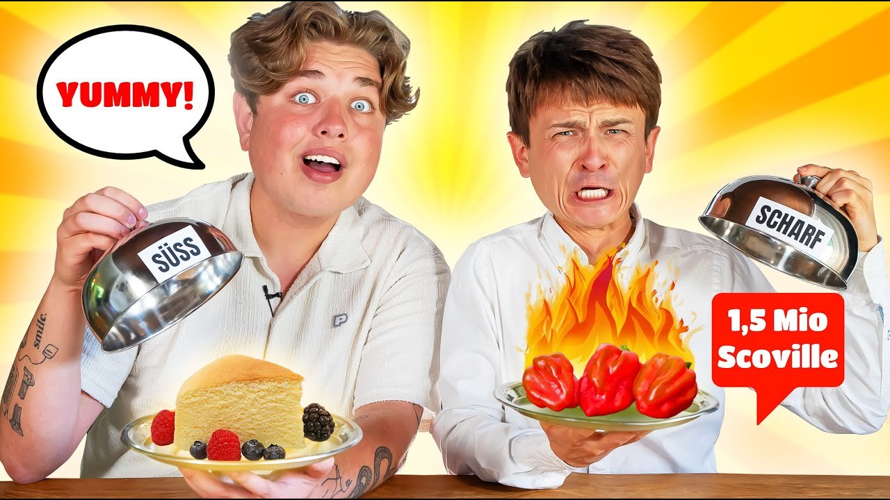 Süss oder scharf (🍰 vs. 🔥) mit smiley
