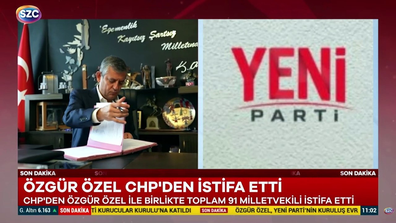 Yeni Parti'nin logosu ilk kez SÖZCÜ Televizyonu'nda
