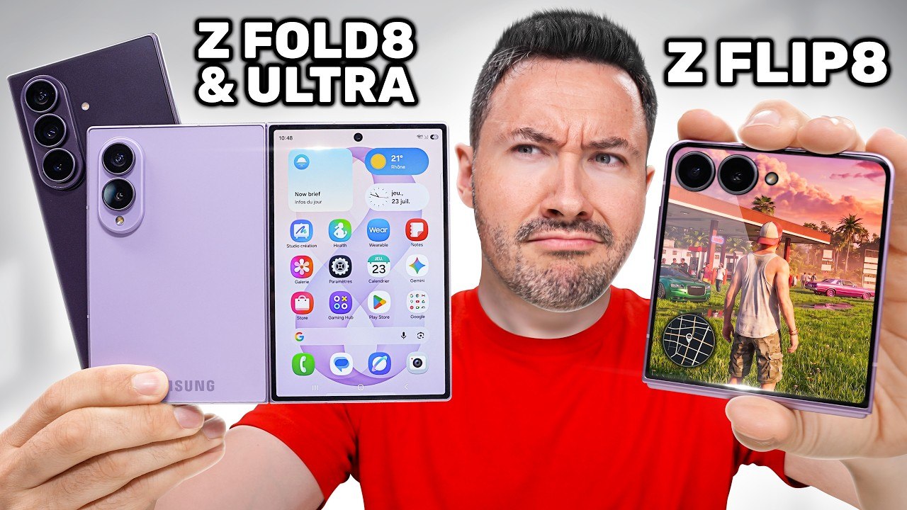 J'ai reçu les Galaxy Z Fold 8, Ultra et Z Flip 8 ! (je suis choqué)