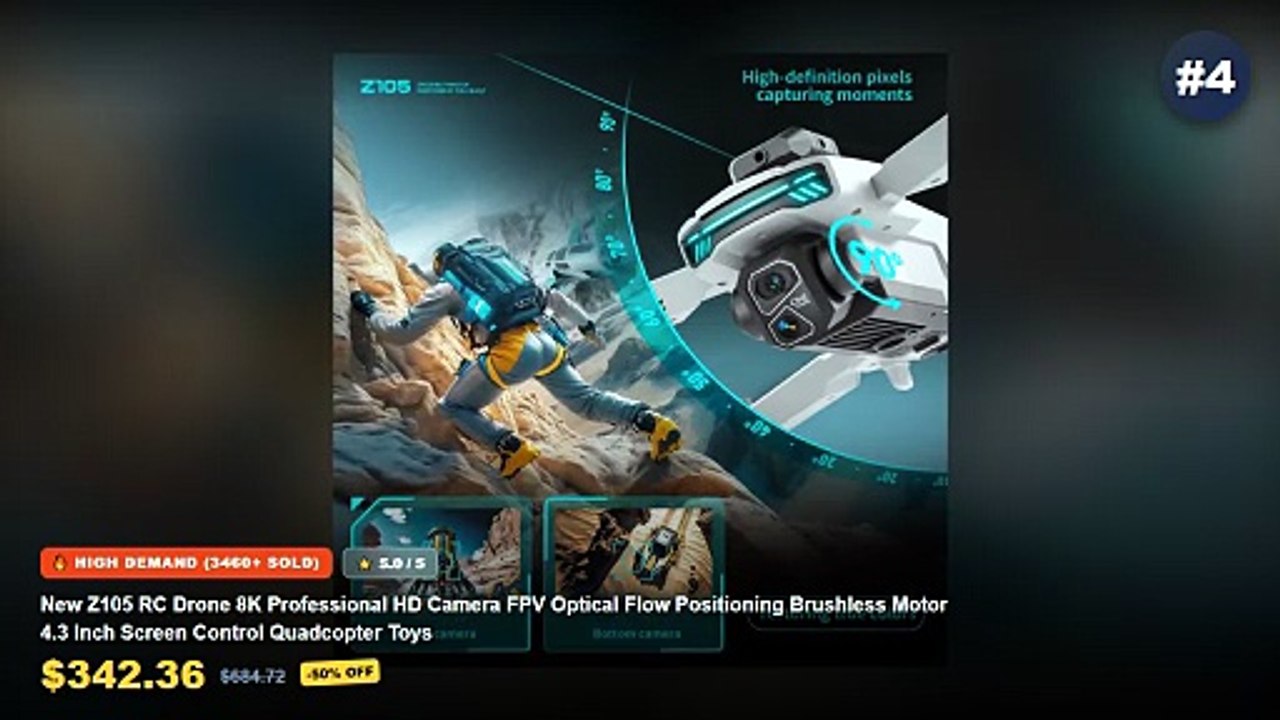 Ultimate Guide to the Best Phone Mount For Beginners - New ES800PRO Drone 4K HD Aerial Photography FPV Brushless Motor O...