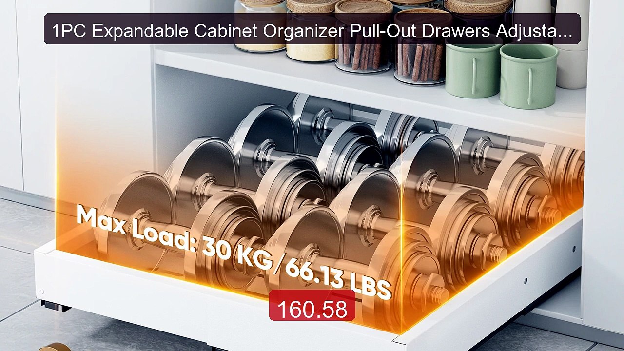 1PC Expandable Cabinet Organizer Pull-Out Drawers Adjustable Width+... -- Top Rated 2026 | Buy Now!