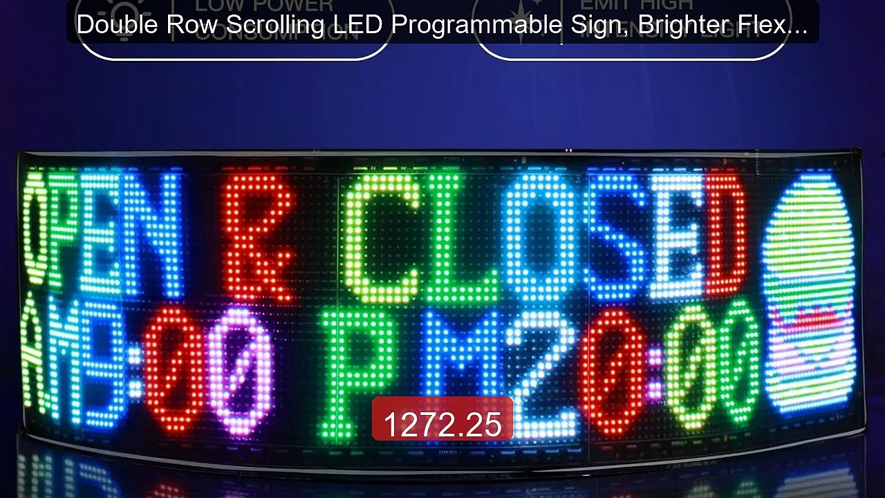 Double Row Scrolling LED Programmable Sign, Brighter Flexible APP ... -- Best Deal 2026 | Shop Now!