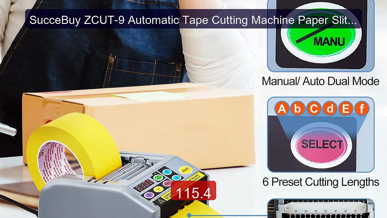 SucceBuy ZCUT-9 Automatic Tape Cutting Machine Paper Slitti... -- Top Pick 2026 | Unbeatable Price!