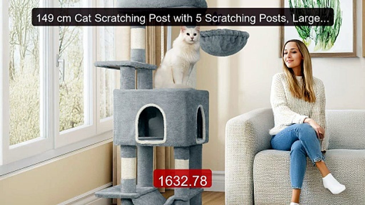 149 cm Cat Scratching Post with 5 Scratching Posts, Large P... -- Top Pick 2026 | Unbeatable Price!