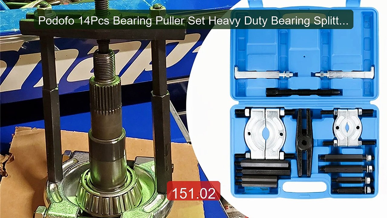 Podofo 14Pcs Bearing Puller Set Heavy Duty Bearing Splitter To... -- Best Buy 2026 | Great Quality!