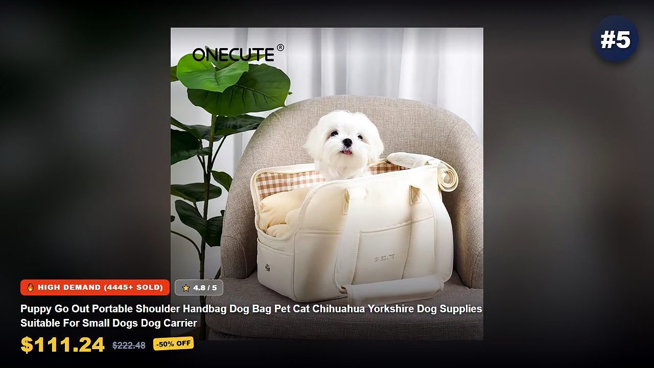 Amazing Portable Dog Car Seat You Need To See - Puppy Go Out Portable Shoulder Handbag Dog Bag Pet Cat Chihuahua Yorkshi...