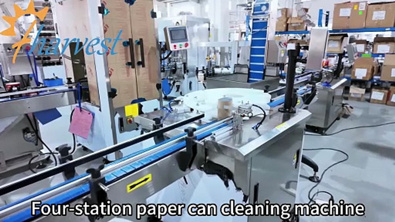 What machines can be used to clean the inside of paper cans? – Four-head paper can cleaner