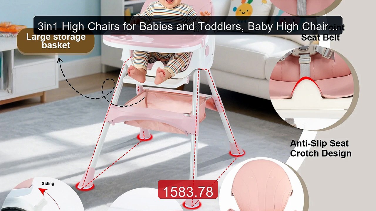 3in1 High Chairs for Babies and Toddlers, Baby High Chair/Kids Lea... -- Best Deal 2026 | Shop Now!