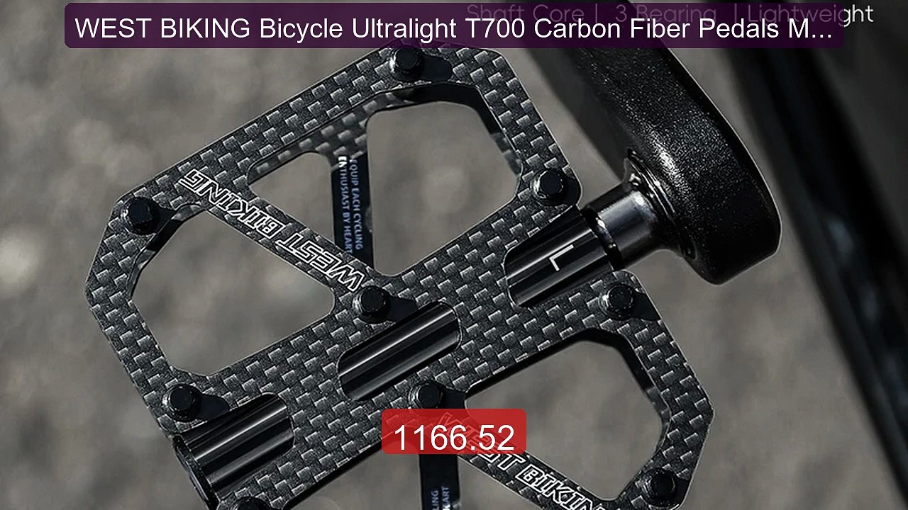 WEST BIKING Bicycle Ultralight T700 Carbon Fiber Pedals MTB Road B... -- Best Deal 2026 | Shop Now!