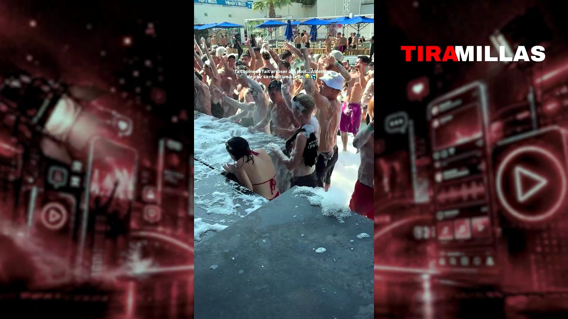 Identifican a la chica del vídeo viral en una fiesta de espuma: 50.000 seguidores en un día