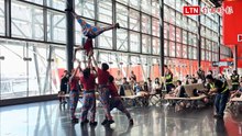 桃機第三航廈變身文化舞台 現代馬戲驚艷旅客