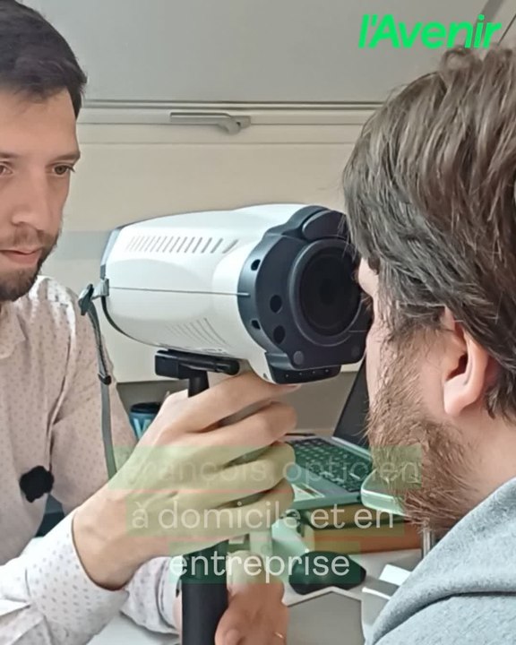 François de Witte, l'opticien de Floreffe se déplace dans les entreprises