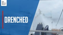 Chinese vessel water cannons PH ship on food mission in Bajo de Masinloc area