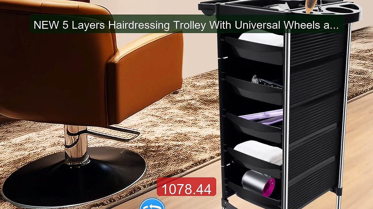 NEW 5 Layers Hairdressing Trolley With Universal Wheels and... -- Top Pick 2026 | Unbeatable Price!