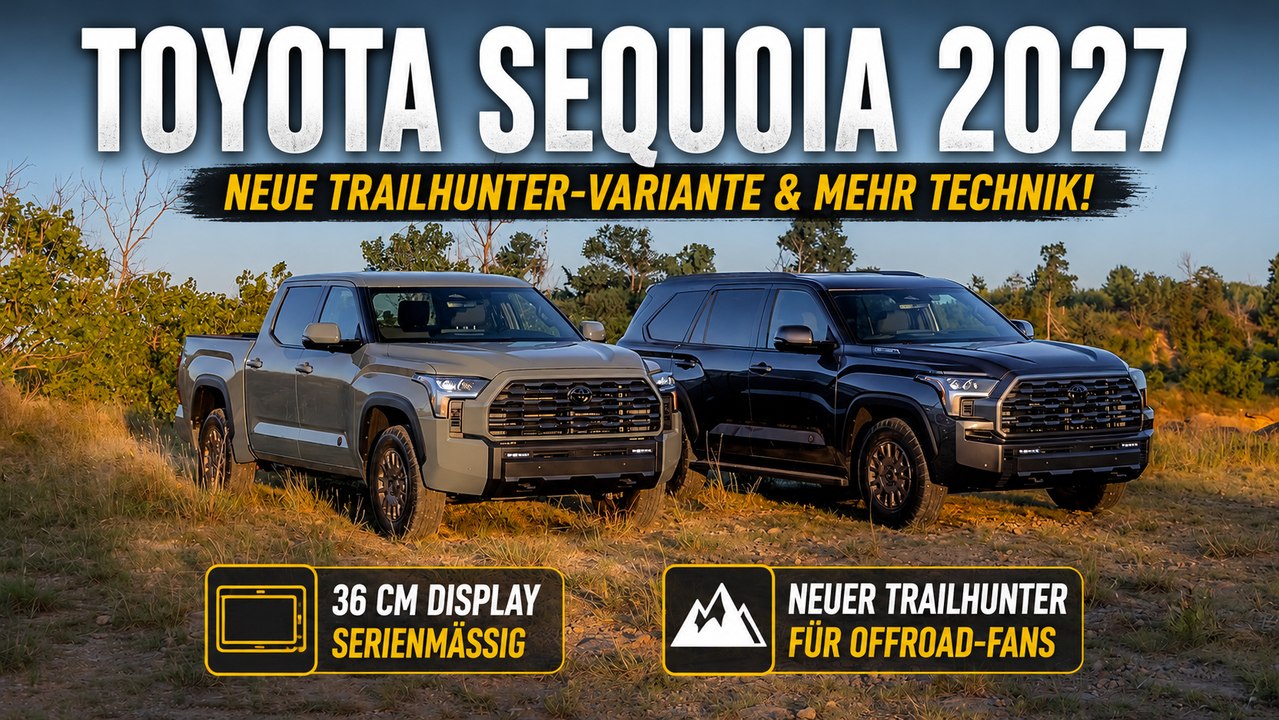 2027 Toyota Sequoia: Großes Display und Offroad-Upgrades im Check