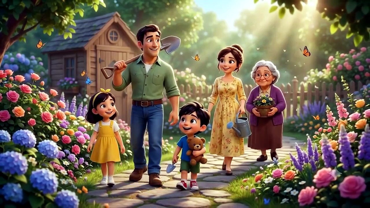 A Happy Day in the Family Garden..