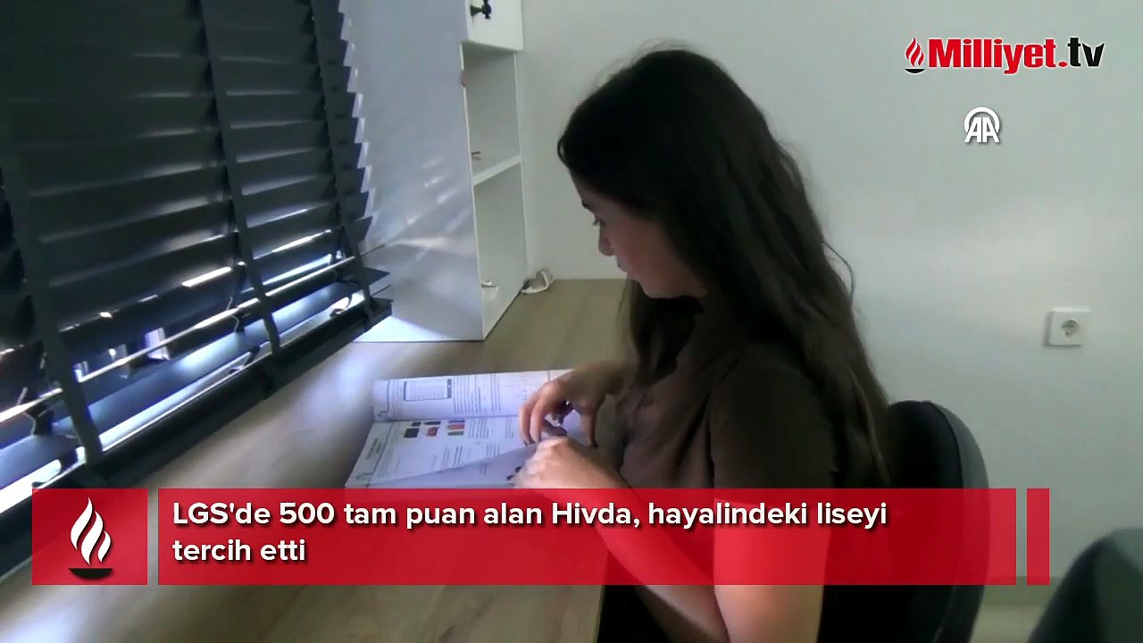 LGS'de 500 tam puan alan Hivda, hayalindeki liseyi tercih etti