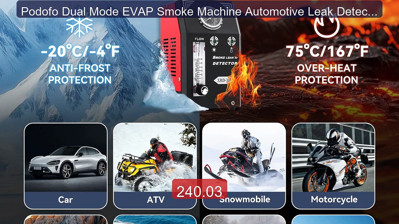 Podofo Dual Mode EVAP Smoke Machine Automotive Leak Detector Built ... -- Top Rated 2026 | Buy Now!