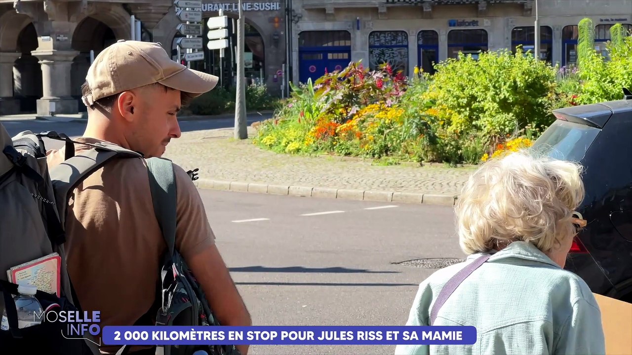Jules Riss et sa mamie de 93 ans prennent la route en stop jusqu’en Ardèche