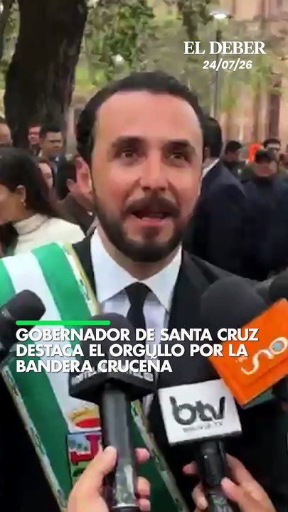 Gobernador de Santa Cruz destaca el orgullo por la bandera cruceña